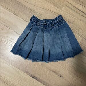 Next Girls Blue Denim Skirt Size 6 Years